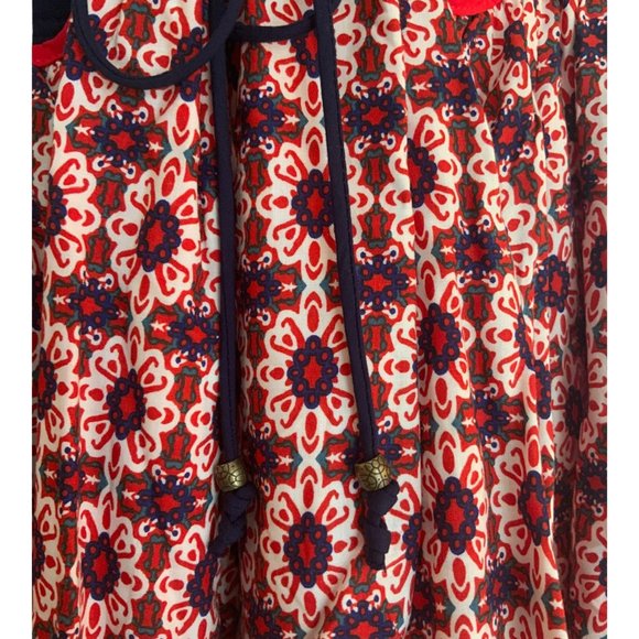 Lulus La Vie en Roses Navy Blue and Red Floral Print Dress Size XS - Picture 5 of 10